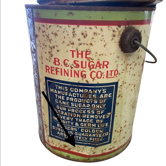 Vintage can with lid - Picture 7 of 8